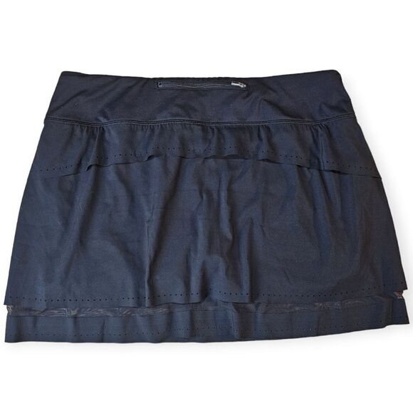 Athleta Black Perforated Tennis Skirt Large - Picture 7 of 7